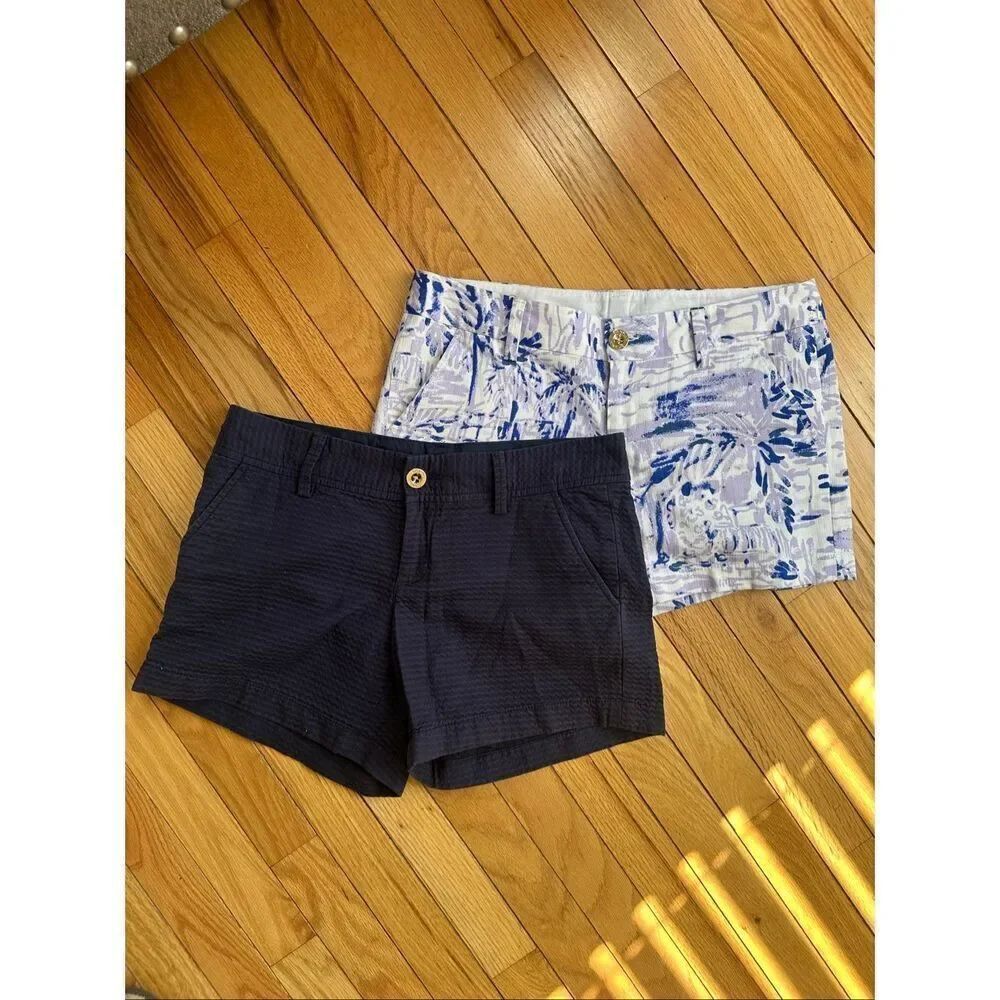 Bundle of 2 Lilly Pulitzer The Callahan Short 5 Inch Inseam Size 4